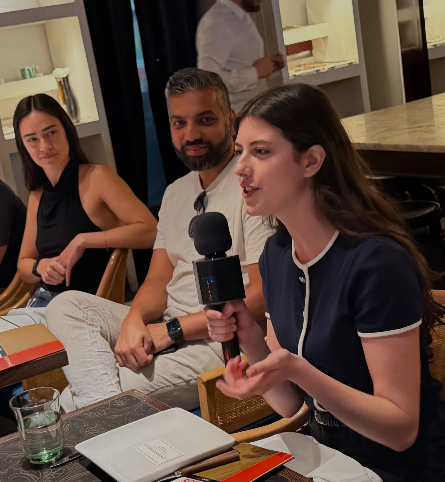 A moment from the last Agora dinner